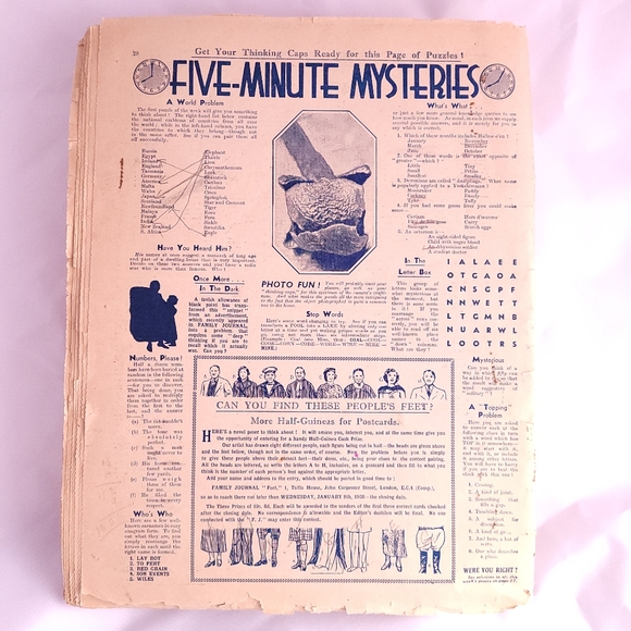 The Family Journal. 1936. Antique reading journal. - Picture 15 of 16